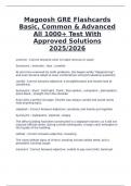 Magoosh GRE Flashcards &ndash; Basic&comma; Common & Advanced &lpar;All 1000&plus; Words&rpar; Test with Approved Solutions &lpar;2025&sol;2026&rpar;&comma; complete vocabulary prep