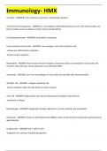 Immunology- HMX