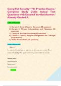 CompTIA Security&plus; 701 Practice Exams &sol; Complete Study Guide Actual Test Questions with Detailed Verified Answer &sol; Already Graded A&period;  