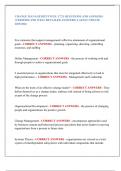 CHANGE MANAGEMENT WGU C721 QUESTIONS AND ANSWERS  &lpar;VERIFIED AND WELL DETAILED ANSWERS&rpar; LATEST UPDATE  2025&sol;2026 