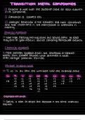 OCR A Chemistry &ndash; Transition Metals &vert; Summary Notes 