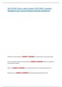NUR-643E Exam Latest Update 2025 With Complete  Questions and Correct Answers Already Graded A&plus; 