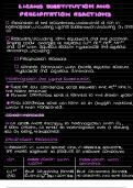 OCR A Chemistry &ndash; Ligand substitutions and precipitation reactions  &vert; Summary Notes 