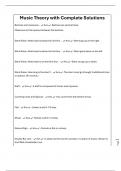 Music Theory with Complete Solutions