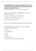 FUNDAMENTALS OF NURSING OLDER ADULTS 1&2 EXAM WITH QUESTIONS AND DETAILED SOLUTIONS LATEST UPDATE THIS YEAR