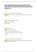 MO jurisprudence exam 2025&sol;2026 LATEST UPDATED Questions With Completed & Verified Solutions 100&percnt; GRADED AT A&plus;