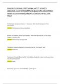 PRINCIPLES OF REAL ESTATE 1 FINAL LATEST UPDATED 2025&sol;2026 EXAM WITH COMPLETE QUESTIONS AND CORRECT ANSWERS 100&percnt; &lpar;VERIFIED ANSWERS&rpar; GRADED AT A&plus;SURE PASS&excl;&excl;
