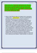 ONS ONCC CHEMO RENEWAL Exam Questions and Detailed Correct Answers Already Graded A&plus; And 100&percnt; Guarantee Pass Just Released 2025&period;