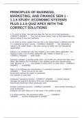Principles of Business&comma; Marketing&comma; and Finance Sem 1 - 1&period;1&period;5 Study&colon; Economic Systems plus 1&period;1&period;6 Quiz APEX