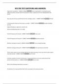 NYC FSD TEST QUESTIONS AND ANSWERS