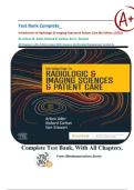  Test Bank Complete&lowbar; Introduction to Radiologic & Imaging Sciences & Patient Care 8th Edition&comma; &lpar;2023&rpar; By Arlene M&period; Adler&comma; Richard R&period; Carlton & Kori L&period; Stewart&vert; All Chapters 1-26&vert; 4 Units&vert; Latest With Answers And Detailed Explanation&vert; Graded A&plus;