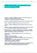 VBM-303 EXAM BUNDLE WITH COMPLETE SOLUTIONS 2025&sol;2026 GRADED A&plus;