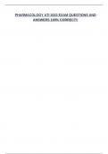 PHARMACOLOGY ATI 2023 EXAM QUESTIONS AND ANSWERS 100&percnt; CORRECT&excl;&excl;