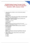 NUR209 Medical-Surgical Nursing II 2025 &ndash; Verified Exam Review with Correct Questions &Answers &vert; 100&percnt; Accuracy &vert; Fortis