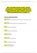 BSN 346 HESI EXAM 2&lpar;2025&sol;2026&rpar;&colon; Progressive Assessment with Revised Exam Questions and Verified Answers&comma; 100&percnt; Guaranteed Pass Graded A&plus;&period;