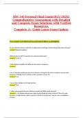 BSN 346 Focused Final Exam&lpar;2025&sol;2026&rpar;&colon; Comprehensive Assessment with Detailed and Complete Exam Solutions with Verified Resources&comma; Complete A&plus; Guide Latest Exam Update&period;