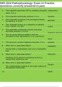 NRS 2010 Pathophysiology&colon; Exam &num;1 Practice Questions correctly answered to pass