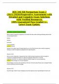 BSN 346 Studybundle package Detailed Exam Questions and Answers&lpar;2025&sol;2026&rpar;Graded A&plus;&period;