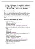 OSHA 510 Exam &vert; Complete Questions and Correct Answers &vert; Newest 2025 Edition &vert; Verified and A&plus; Graded
