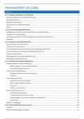 Samenvatting management van zorg