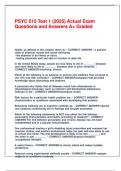 PSYC 515 Test 1 &lpar;2025&rpar; Actual Exam Questions and Answers A&plus; Graded&period;pdf