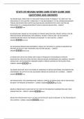 STATE OF NEVADA WORK CARD STUDY GUIDE 2025 QUESTIONS AND ANSWERS