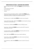 VBEMS REVIEW SET EXAM 1 QUESTIONS AND ANSWERS