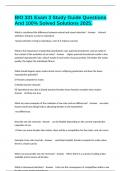 BIO 331 Exam 3 Study Guide Questions And 100&percnt; Solved Solutions 2025&period;