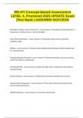 RN ATI Concept-Based Assessment LEVEL 4&comma; Proctored 2025 UPDATE Exam &vert;Test Bank &vert; ASSURED SUCCESS