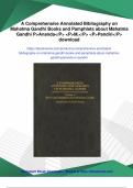 A Comprehensive Annotated Bibliography on Mahatma Gandhi Books and Pamphlets about Mahatma Gandhi P>Ananda<&sol;P> <P>M&period;<&sol;P> <P>Pandiri<&sol;P> - Instant Download