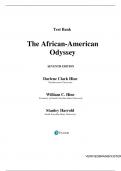 The African-American Odyssey&comma; Combined Volume &lpar;7th Edition&rpar; by Darlene Clark Hine & William C&period; Hine &ndash; Complete Test Bank for All Chapters