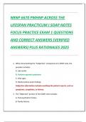 NRNP 6670 PMHNP ACROSS THE  LIFESPAN PRACTICUM I SOAP NOTES  FOCUS PRACTICE EXAM 1 QUESTIONS  AND CORRECT ANSWERS &lpar;VERIFIED  ANSWERS&rpar; PLUS RATIONALES 2025