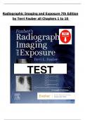 Test Bank &ndash;Fauber&rsquo;s Radiographic Imaging And Exposure 7th Edition Author&colon;Terri L&period; Fauber