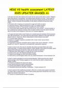 HESI V2 health assessment LATEST 2025 UPDATE&excl;&excl;&excl; GRADED A&plus;