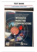 TEST BANK for Advertising&comma; Promotion&comma; and Other Aspects of Integrated Marketing Communications&comma; 10th Edition by J&period; Craig Andrews and Terence Shimp &vert;all chapters&vert;