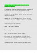 Biology - UCF - EXAM 3 &lpar;class 1&rpar; with 100- correct answers &lpar; graded A&plus;&rpar;&period;