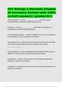 UCF Biology 2 Donnelly Chapter 44 Excretory System with 100- correct answers &lpar; graded A&plus;&rpar;&period;