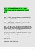 UCF Biology Chapter 2-4 with 100- correct answers &lpar; graded A&plus;&rpar;
