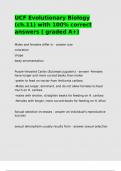 UCF Evolutionary Biology &lpar;ch&period;11&rpar; with 100- correct answers &lpar; graded A&plus;&rpar;&period;