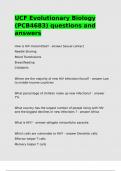 UCF Evolutionary Biology &lpar;PCB4683&rpar; questions and answers&period;