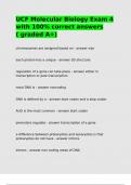 UCF Molecular Biology Exam 4 with 100- correct answers &lpar; graded A&plus;&rpar;&period;