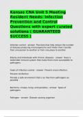 Kansas CNA Unit 3 Role and Responsibilities of CNA Questions with expert curated solutions