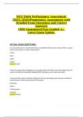 WGU D484 Performance Assessment &lpar;2025&sol;2026&rpar;&vert;Progressive Assessment with Detailed Exam Questions and Correct Answers&vert; 100&percnt; Guaranteed Pass Graded A&plus;&comma; Latest Exam Update&period;