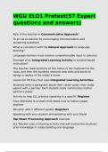 WGU ELO1 Pretest&lpar;57 Expert questions and answers&rpar;&period;