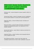 WGU ELO1 Study Guide Questions with expert curated solutions &lpar; GUARANTEED SUCCESS &rpar;