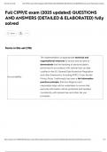 Full CIPP&sol;E exam &lpar;2025 updated&rpar; QUESTIONS AND ANSWERS &lpar;DETAILED & ELABORATED&rpar; fully solved