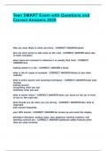 Teen SMART Exam with Questions and Correct Answers 2025&period;