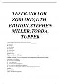 Zoology &lpar;11th Edition&rpar; by Stephen Miller & Todd A&period; Tupper &ndash; Complete Test Ban