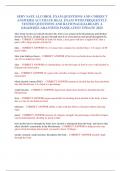 SERV SAFE ALCOHOL EXAM QUESTIONS AND CORRECT ANSWERS&vert; ACCURATE REAL EXAM WITH FREQUENTLY TESTED QUESTIONS AND RATIONALE&vert;ALREADY A GRADED&vert;GUARANTEED PASS&vert;LATEST UPDATE 2025&period;