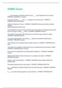 GXMO Exam  &vert; Questions with 100 &percnt; Correct Answers &vert; Verified